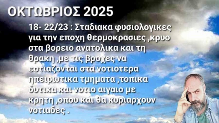 Τα μερομήνια «μίλησαν»: Μόλις μαθεύτηκαν οι προβλέψεις για το 2025-2026