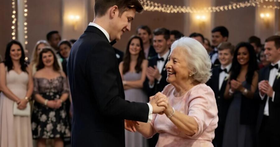 Οι συμμαθητές μου γελούσαν μαζί μου όταν πήγα στον χορό αποφοίτησης μαζί με τη γιαγιά μου και την κάλεσα για τον πρώτο χορό… Αλλά όλα άλλαξαν όταν πήρα το μικρόφωνο και έκανα όλη την αίθουσα να σωπάσει