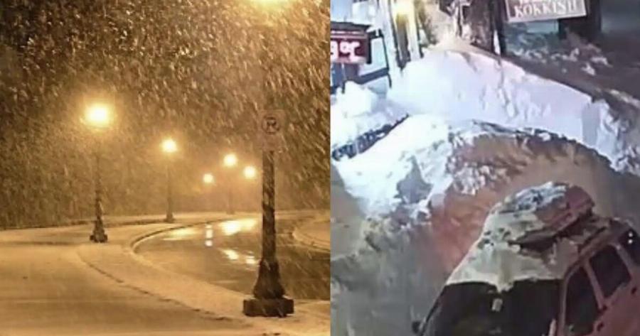 Ξεκίνησε η Χιονοθύελλα: Δείτε Τώρα πού Χιονίζει