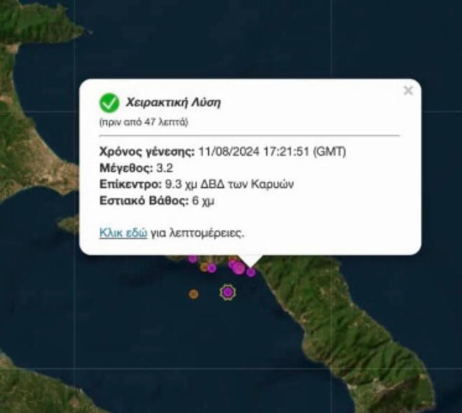 Νέος σεισμός στο Άγιο Όρος