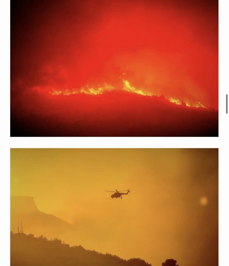 ΕΚΤΑΚΤΟ – Mεγάλη ανεξέλεγκτη φωτιά ΤΩΡΑ – 10χλμ πύρινο μέτωπο – Πολύ δύσκολη νύχτα – Καίγονται τα πάντα – Συναγερμός στην Πυροσβεστική