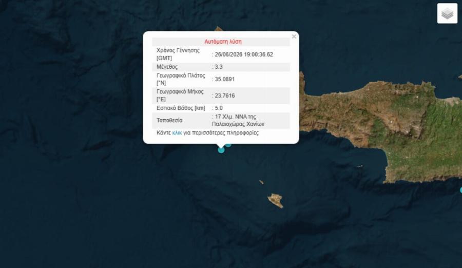Ισχυρός σεισμός τώρα στην χώρα