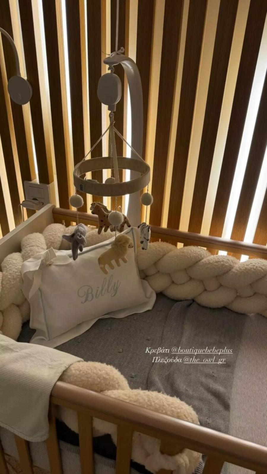 Αλεξάνδρα Νίκα: Η φωτογραφία από το δωμάτιο του νεογέννητου γιου της