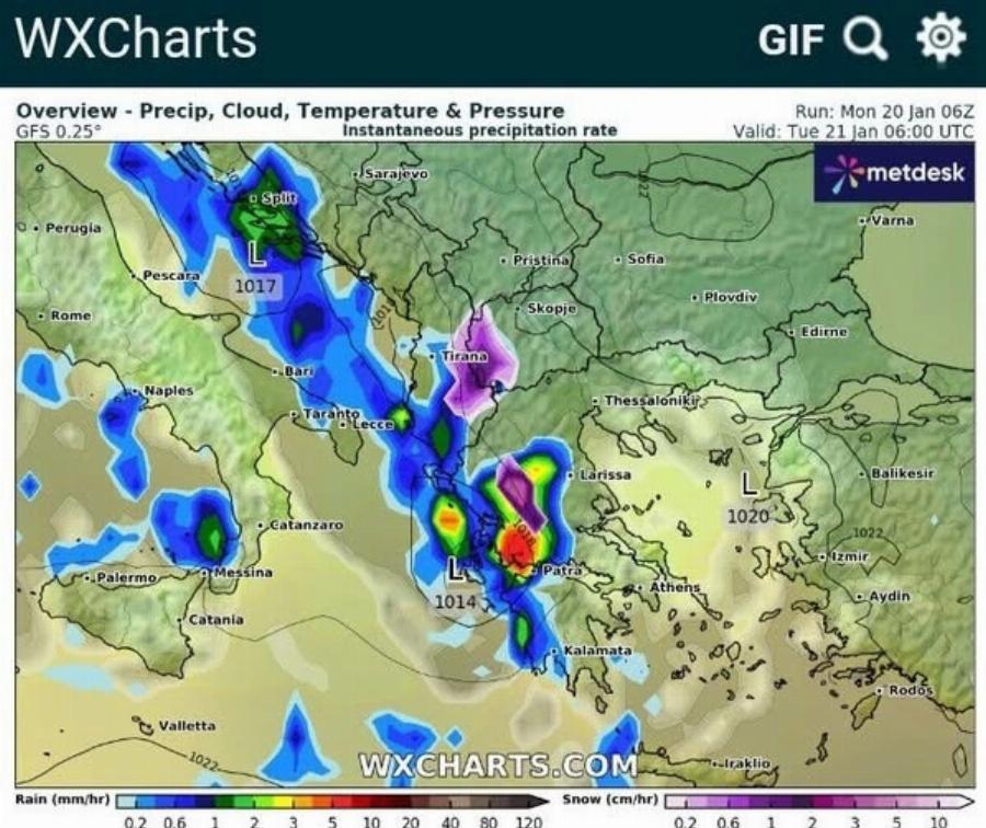 EKTAKTO ΔΕΛΤΙΟ ΚΑΙΡΟΥ ΤΩΡΑ: «Έρχεται σε λίγες ώρες» – Τεράστια αvατpoπή