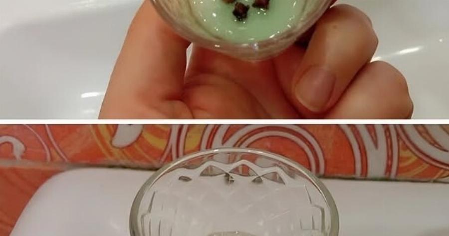 Στο μπάνιο της φίλης μου παρατήρησα αυτό το ποτήρι με αλάτι και γαρίφαλα: αποδείχτηκε ότι είναι για…