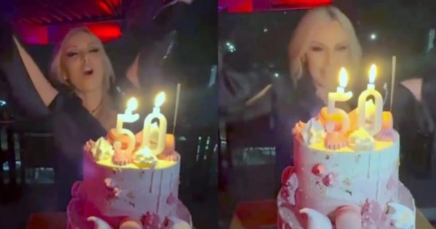 Πέγκυ Ζήνα: Έγινε 50 χρονών και χορεύει σαν έφηβη – Το πραγματικό όνομα, η διώροφη ροζ τούρτα και το πάρτι για τα γενέθλιά της