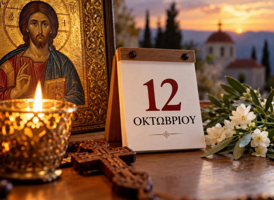 Εορτολόγιο 12/10: Ξημερώνει μεγάλη γιορτή της Ορθοδοξίας – Τα όμορφα ονόματα που γιορτάζουν