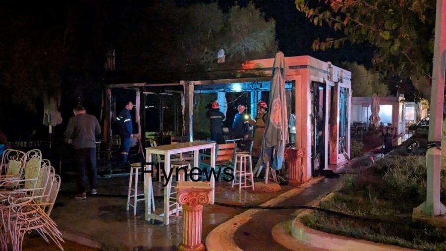 Λακωνία: Έκρηξη και φωτιά σε καφετέρια γεμάτη κόσμο στη Νεάπολη – Δεν υπήρξαν τραυματίες