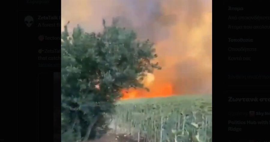 Πύρινος εφιάλτης ξανά μέσα στη νύχτα: Οι καπνοί φτάνουν μέχρι τα νησιά μας