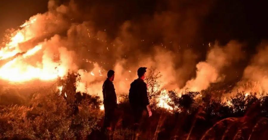 Η νύχτα έγινε μέρα στην Εύβοια – Η πύρινη λαίλαπα μια «ανάσα» από τα χωριά (video)