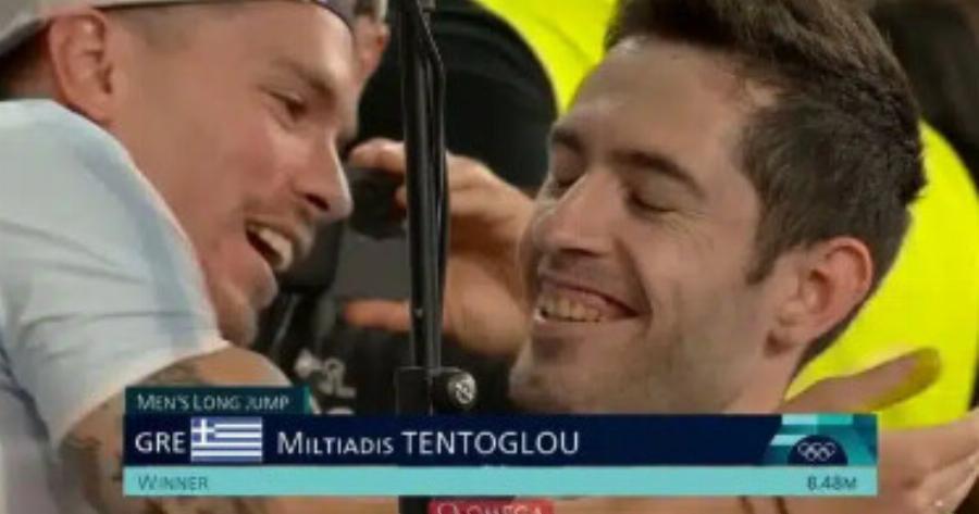 Οι πανηγυρισμοί του Τεντόγλου και η όμορφη στιγμή με τον Λευτέρη Πετρούνια