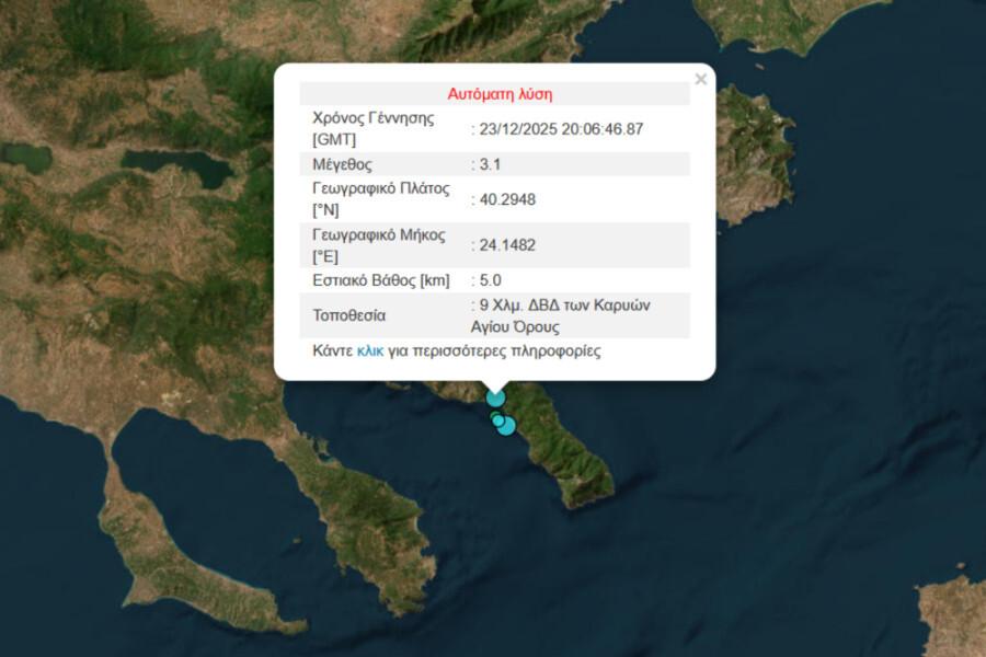 Iσxupoς σεισμoς τώρα – Αισθητός σε πολλές περιοχές