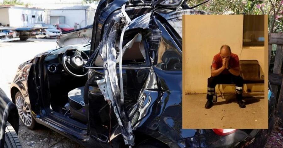 «Το αίμα έχει ποτίσει τα ρούχα μου, δεν αντέχω άλλο»: Σοκάρει ο διασώστης του ΕΚΑΒ που εγκλώβισε νεκρή την 31χρονη στο τροχαίο στα Χανιά!