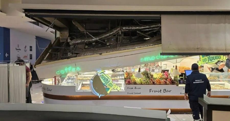 Θεσσαλονίκη: Έπεσε οροφή καταστήματος μέσα σε εμπορικό κέντρο – Στο νοσοκομείο μία 45χρονη