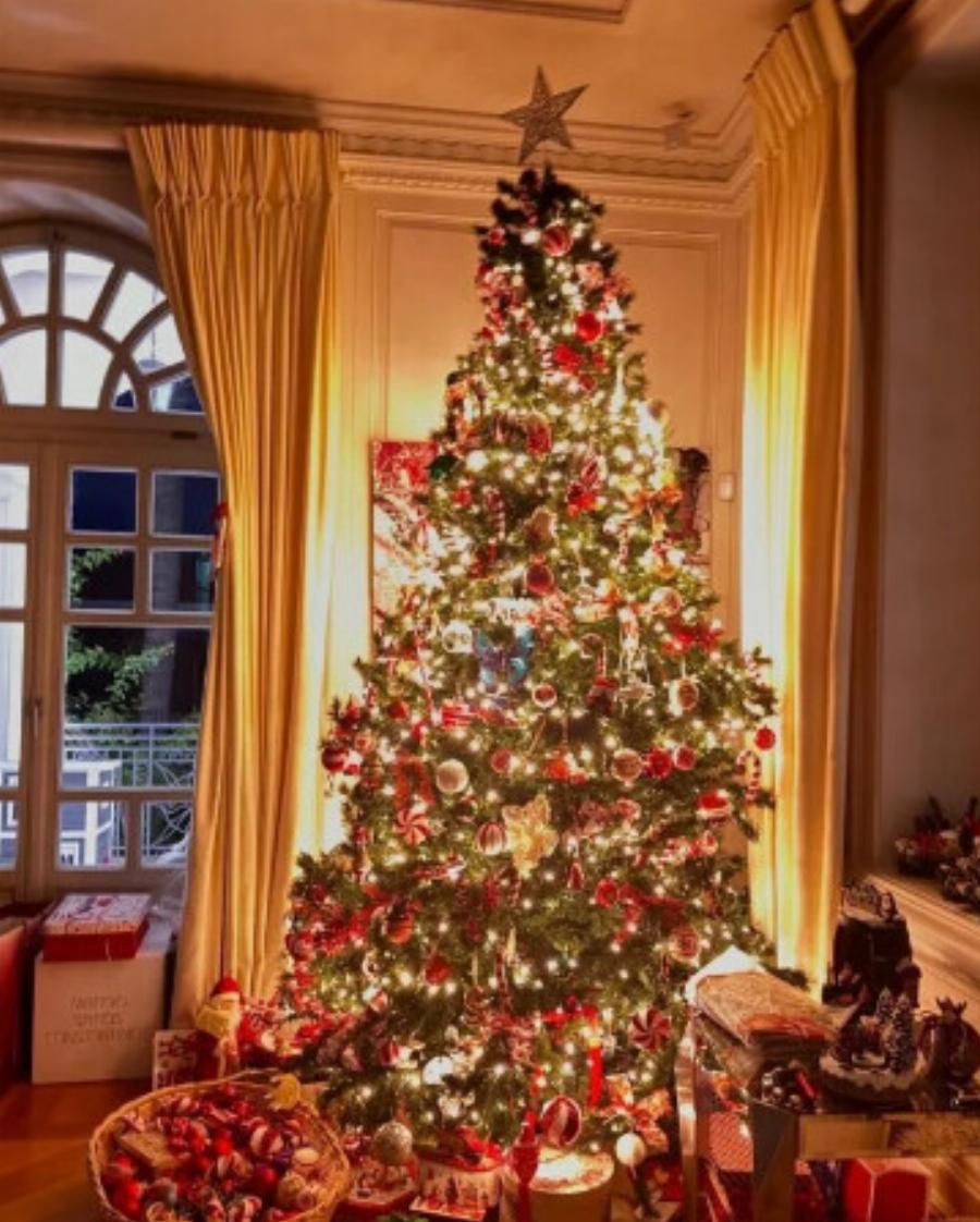 Μαριέττα Χρουσαλά: Γύρισε από το Μονακό και στόλισε δέντρο υπερπαραγωγή