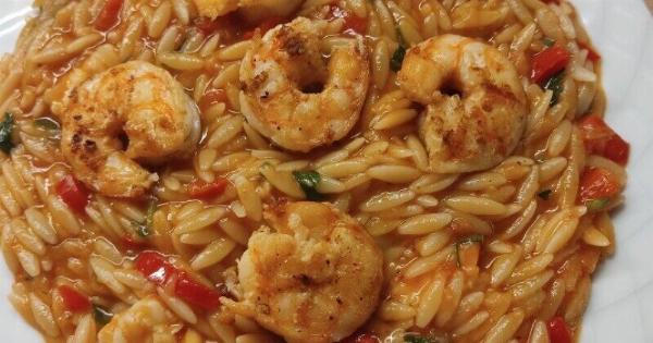 Το κριθαρότο με γαρίδες που γίνεται σαν εστιατορίου στο σπίτι