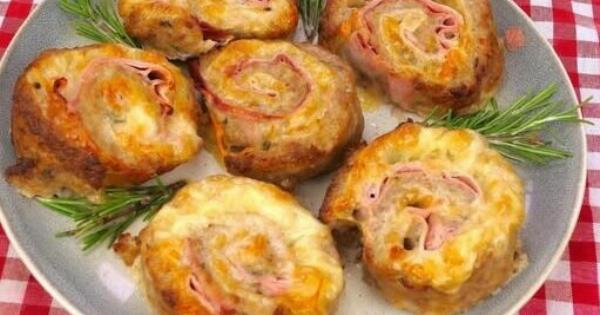 Ρολό κιμά γεμιστό με τυρί και ζαμπόν – Εύκολη συνταγή φούρνου