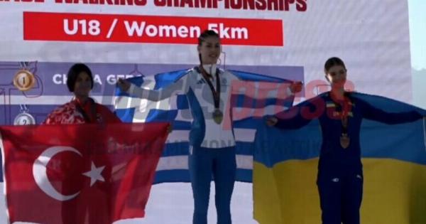 Χρυσή μέσα στην Τουρκία η Ελληνίδα πρωταθλήτρια του βάδην Χαρά Γέρου