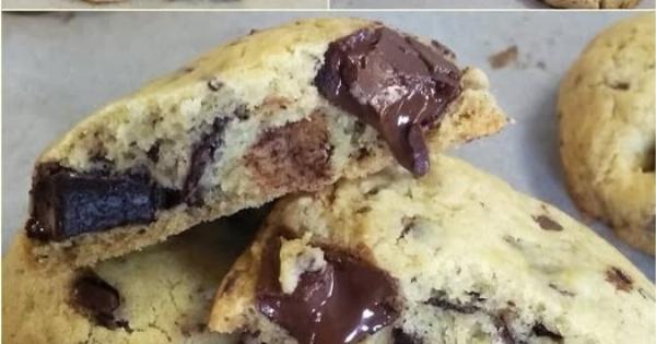 Soft cookies με κομμάτια σοκολάτας – Μαλακά και αφράτα μπισκότα