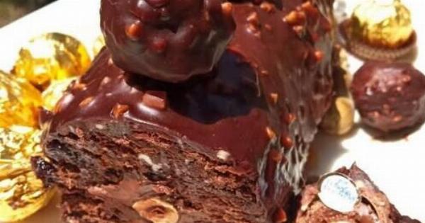 Ο κορμός Ferrero που τρελαίνει τους πάντες – χωρίς ψήσιμο και έτοιμος σε λίγα λεπτά