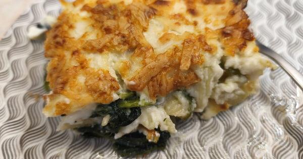 Ζυμαρικά φούρνου με σπανάκι που λιώνουν στο στόμα