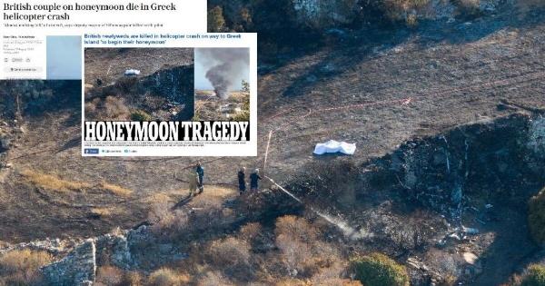Σίφνος: Αυτοί είναι ο Έλληνας πιλότος και το νιόπαντρο ζευγάρι – Πρώτο θέμα στα βρετανικά ΜΜΕ
