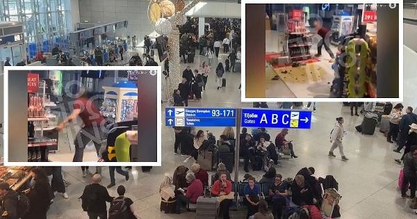 Σοκ στο «Ελευθέριος Βενιζέλος»: Άνδρας έμαθε ότι ακυρώθηκε η πτήση του και έσπασε τα πάντα στο αεροδρόμιο, δείτε βίντεο