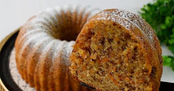 Γρήγορο και απλό Κέικ με καρότα και καρύδια – Αν το φτιάξεις μια φορά θα το κάνεις κάθε μέρα