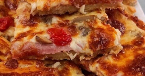 Σπιτική ζύμη πίτσας που θυμίζει ξυλόφουρνο