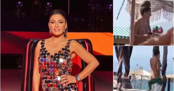 Καύσωνας στο Γαλαξίδι: Η Έλενα Παπαρίζου με μαγιό που κόβει την ανάσα σε κοσμικό beach bar!