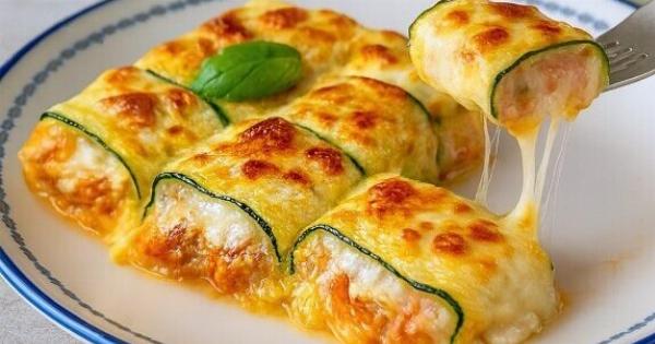 Ρολάκια κολοκυθιού με κιμά και τυρί στο φούρνο – Η εύκολη συνταγή