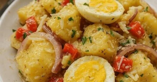 Δροσερή πατατοσαλάτα με λεμονάτη σως – Εύκολη, χορταστική και ιδανική για κάθε μέρα