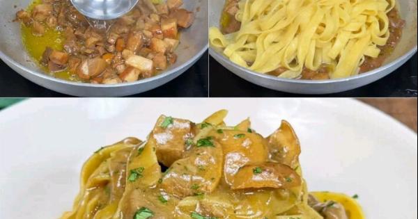 Ταλιατέλες με Μανιτάρια Πορτσίνι