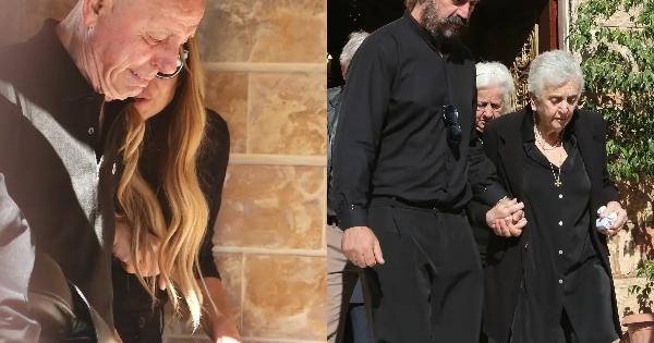 Μνημόσυνο Μαζωνάκη – Μακρυνιώτης: Χέρι χέρι με την πεθερά του – Ξέσπασε σε κλάματα ο Μανώλης Μαζωνάκης