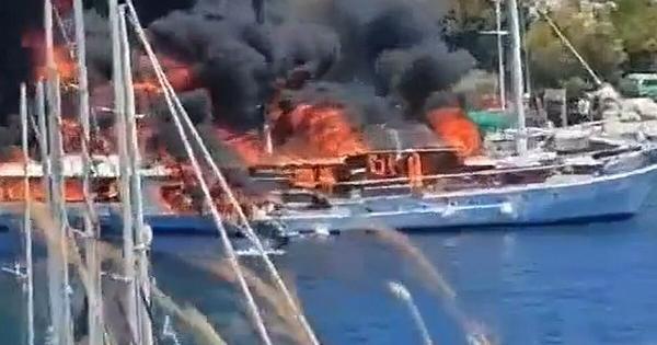 Βιβλική καταστροφή στους Παξούς: Απίστευτες εικόνες από τρομερή πυρκαγιά στο κεντρικό λιμάνι – Καίγονται σκάφη