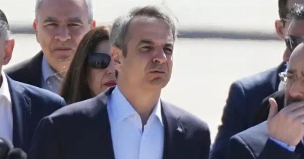 Έφτασε στην Κύπρο o Κυριάκος Μητσοτάκης