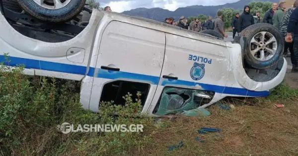 Επεισόδια με αγρότες σε Χανιά και Ηράκλειο – Αναποδογύρισαν περιπολικό
