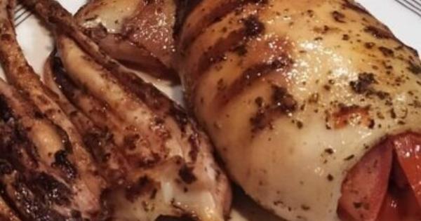 Θράψαλο στα κάρβουνα όπως το έφτιαχναν στα νησιά – Με μια γέμιση που απογειώνει τη γεύση