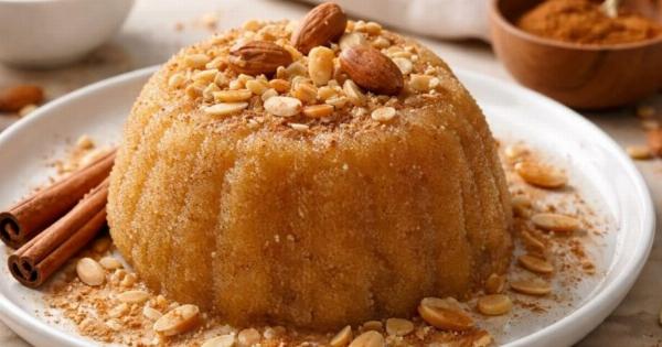 Σιμιγδαλένιος χαλβάς με 4 υλικά – Εύκολη παραδοσιακή συνταγή