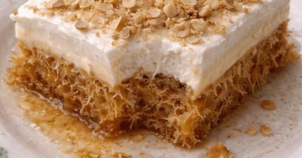 Κανταΐφι με κρέμα και σαντιγί: Το εύκολο σιροπιαστό γλυκό που γίνεται ανάρπαστο