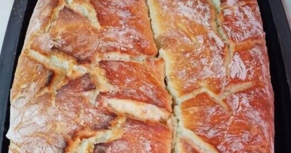 Ψωμί γάστρας χωρίς ζύμωμα – Τραγανό απ’ έξω και αφράτο μέσα!