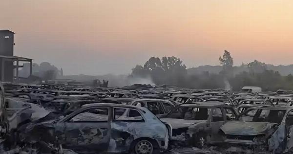 Φωτιά: Κάηκαν 550 αυτοκίνητα στο Τελωνείο