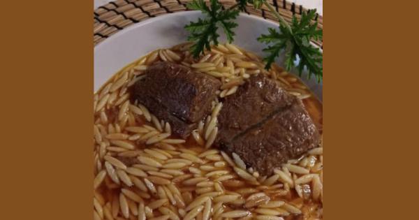 Κρέας μοσχαρίσιο ( χτένι) με κριθαράκι-έγινε λουκούμι το φαγάκι μας πεντανοστιμο