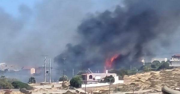 Ήχησε το 112 τώρα για εκκένωση: «Στα 20 μέτρα από τα σπίτια» η φωτιά – Ενισχύονται οι πυροσβεστικές δυνάμεις