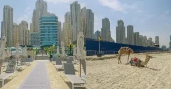 Το Ντουμπάι θυμίζει «πόλη-φάντασμα»: Έρημες παραλίες και ουρανοξύστες υπό το βλέμμα των drones