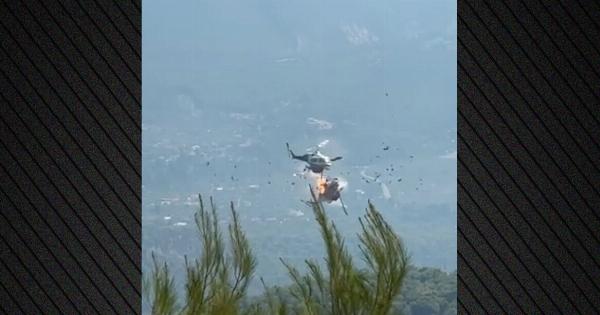 Ψάθα: Δύο νεκροί από τη σύγκρουση των ελικοπτέρων – Συγκλονιστικό βίντεο από τη στιγμή του δυστυχήματος
