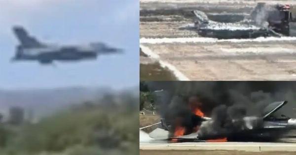 Βίντεο-σοκ από την αναγκαστική προσγείωση F16 στην Ζάκυνθο – Υποδειγματική η αντίδραση του πιλότου