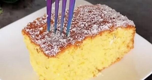 Κέικ 1-2-3-4: Το πιο εύκολο γλυκό που γίνεται σε 5 λεπτά