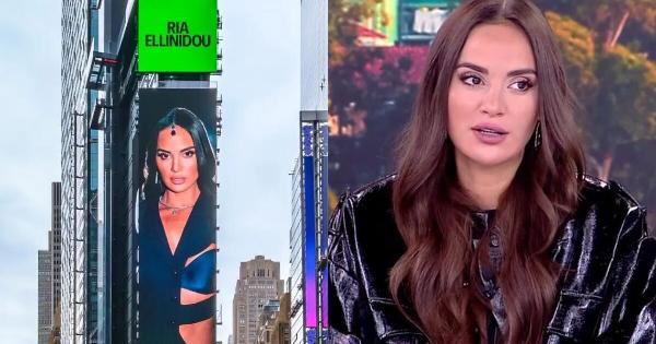 Η Ρία Ελληνίδου κατέκτησε τη Νέα Υόρκη – Φιγουράρει στα billboards της Times Square