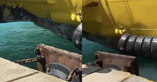 Πλοίο προσέκρουσε στο λιμάνι – Αναστάτωση για 670 επιβάτες